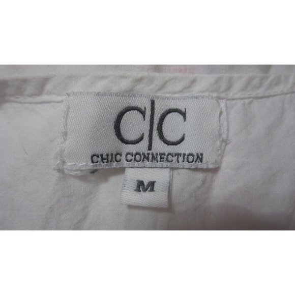 C/C Chic Collection Medium Embroidered Colorful Casual Beach Boho Shirt - Picture 6 of 6